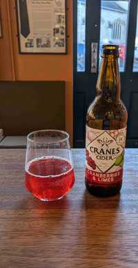 Cranes Cider Cranberries and Lime review